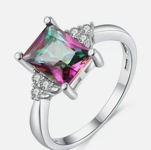 New 3.00ctw Mystic Princess Cut & Round Topaz!